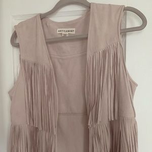 Artisan NY fringe vest